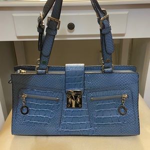 GUESS faux crocodile tote